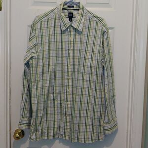 GAP plaid button down shirt classic shirt
Sz XL